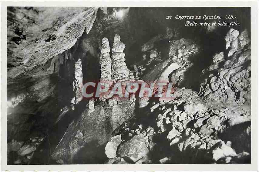 CPM Grottes de Reclere belle mere et belle fille 