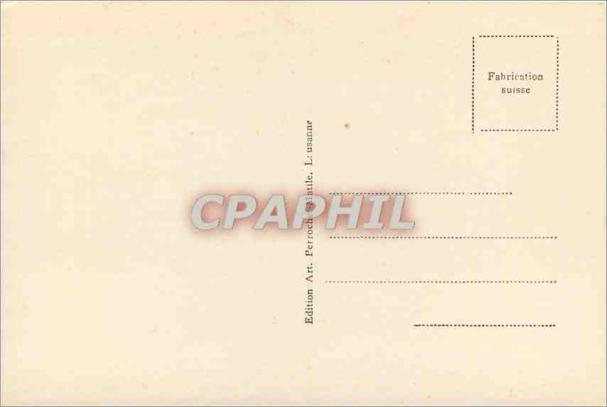 CPM Bords du Lac Leman  — Verso