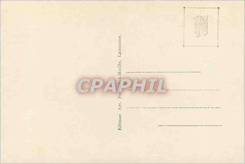 CPM Barque du Leman  — Verso
