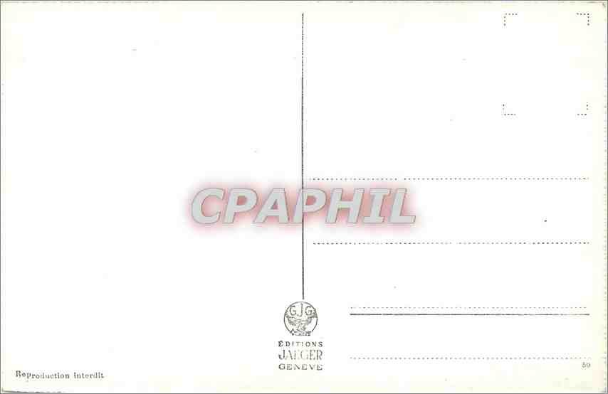 CPM Geneve la nuit  — Verso