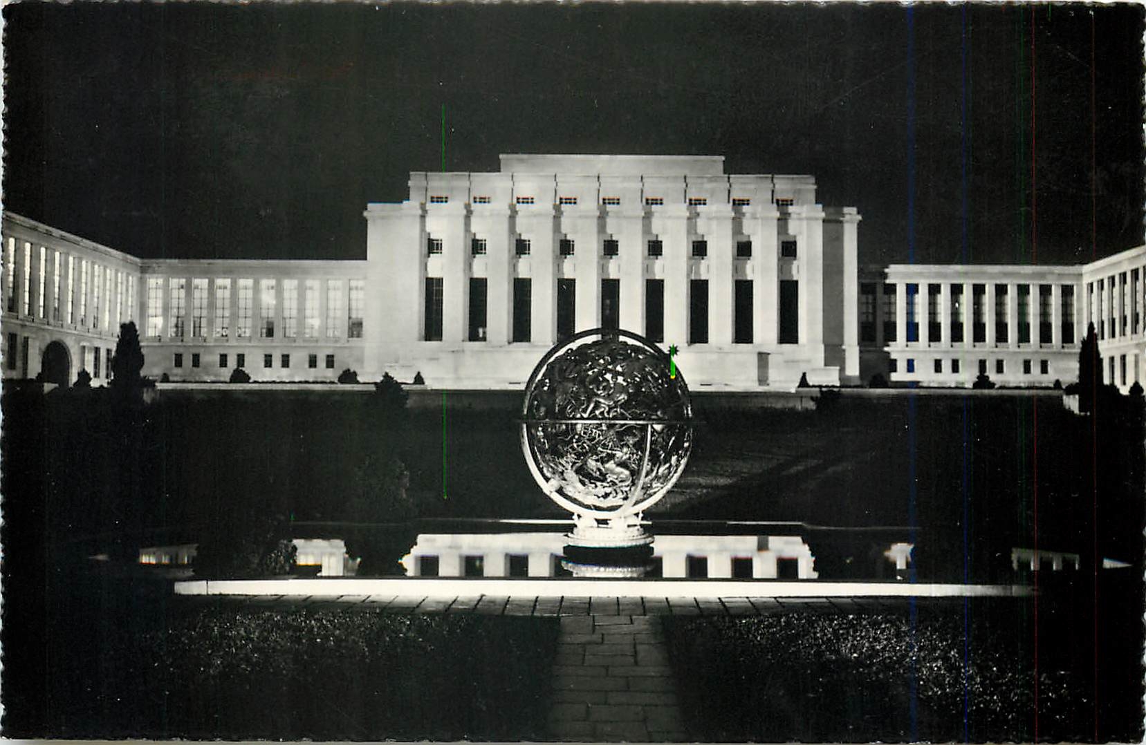 CPM Geneve le palais des Nations Unies illumine 