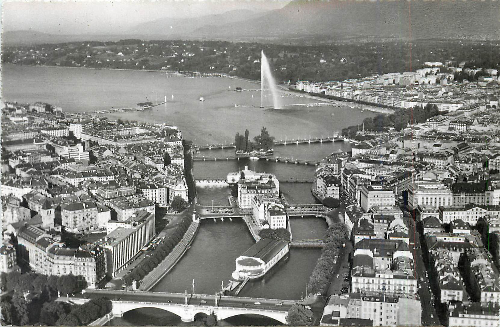 CPM Geneve les ports sur le Rhone et la rade 