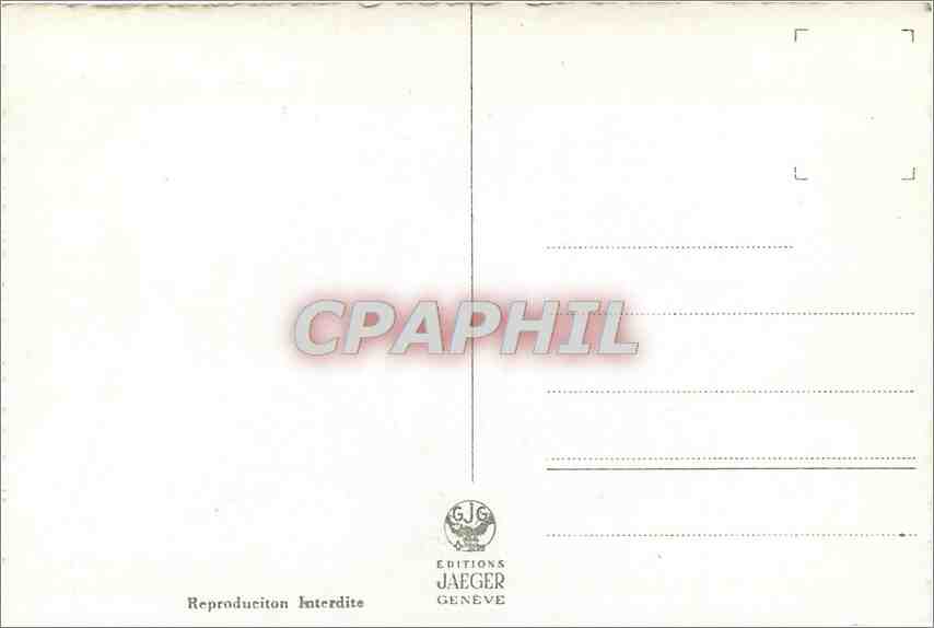 CPM Geneve monument international de la Reformation  — Verso