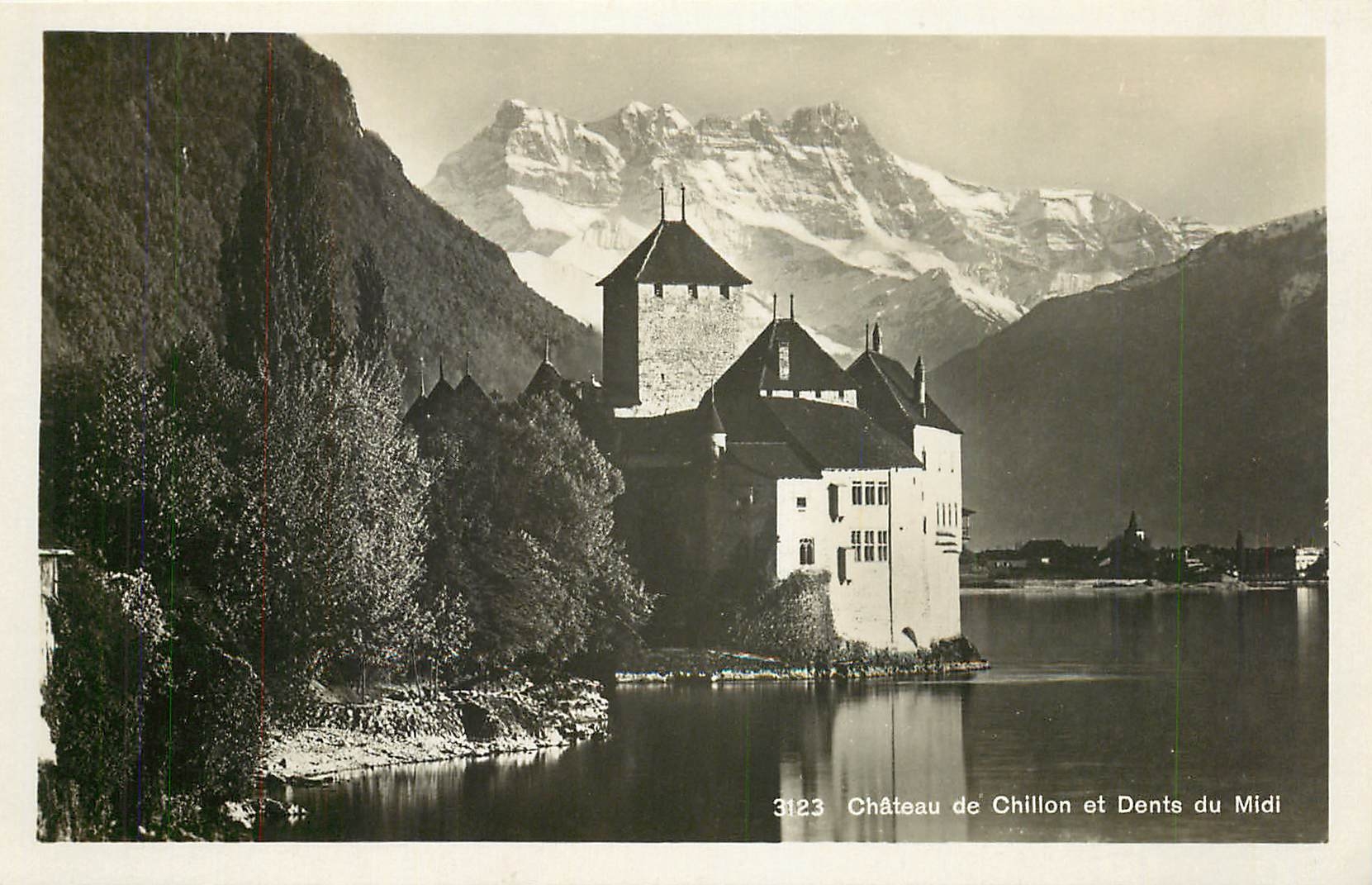 CPA Chateau de Chillon et dents du midi 