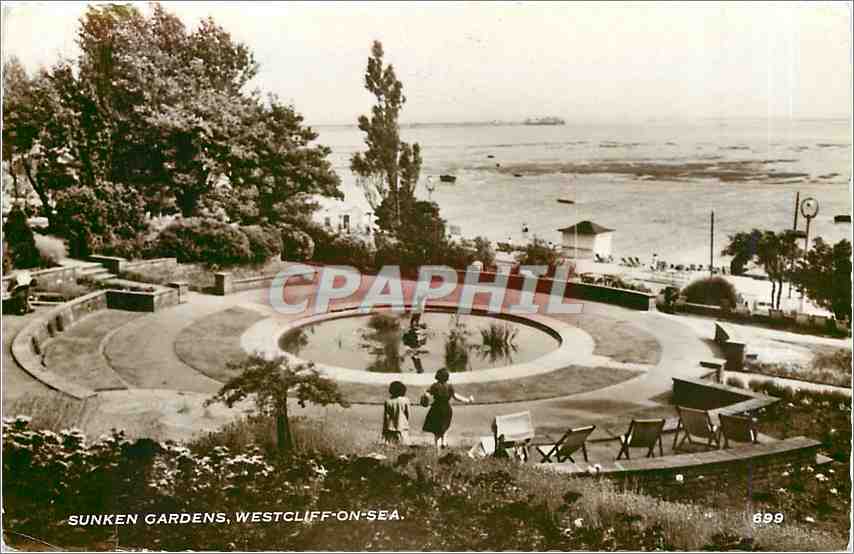 CPA Sunken gardens Westcliff on sea 
