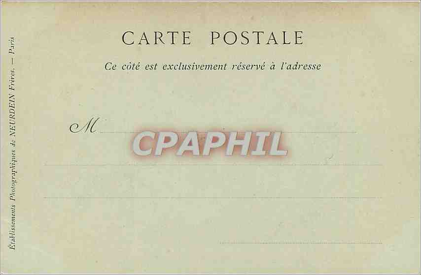 CPA Le Havre la Jetee Maree de Nuit Phare — Rückseite