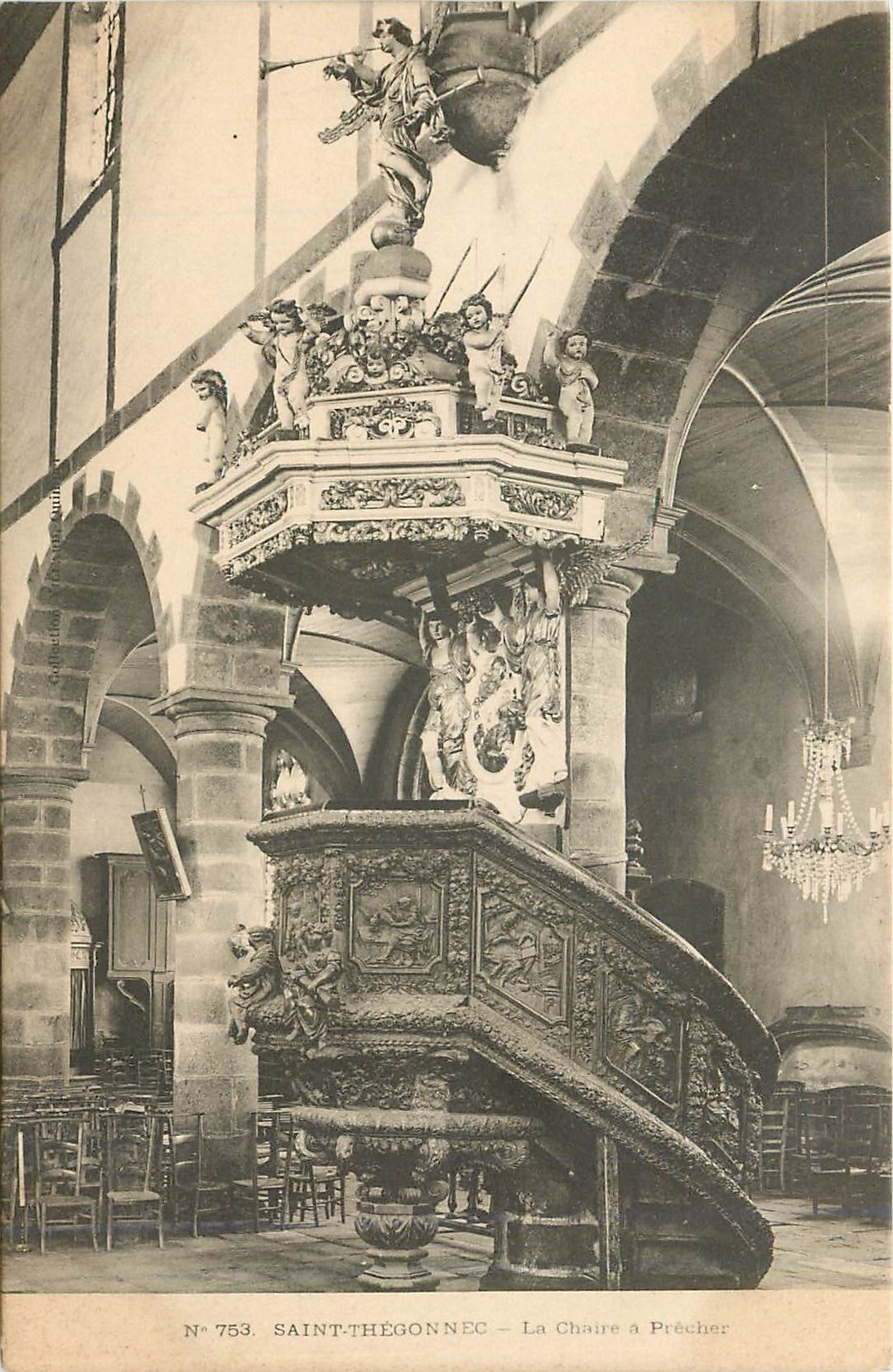 CPA Saint Thegonnec la chaire a Precher 