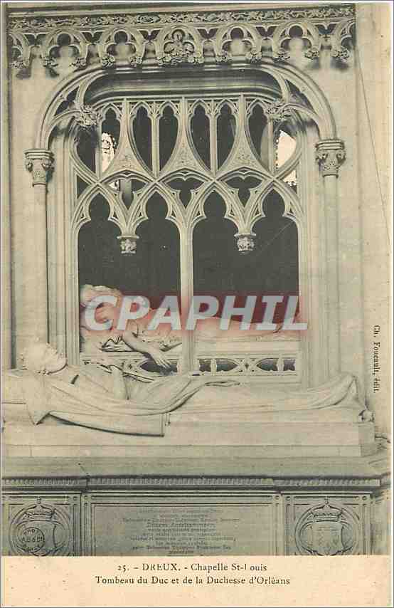 Tombeau du Duc et de la Duchesse d'Orléans — Chapelle Saint-Louis — Ch. Foucault, éditeur, n° 25