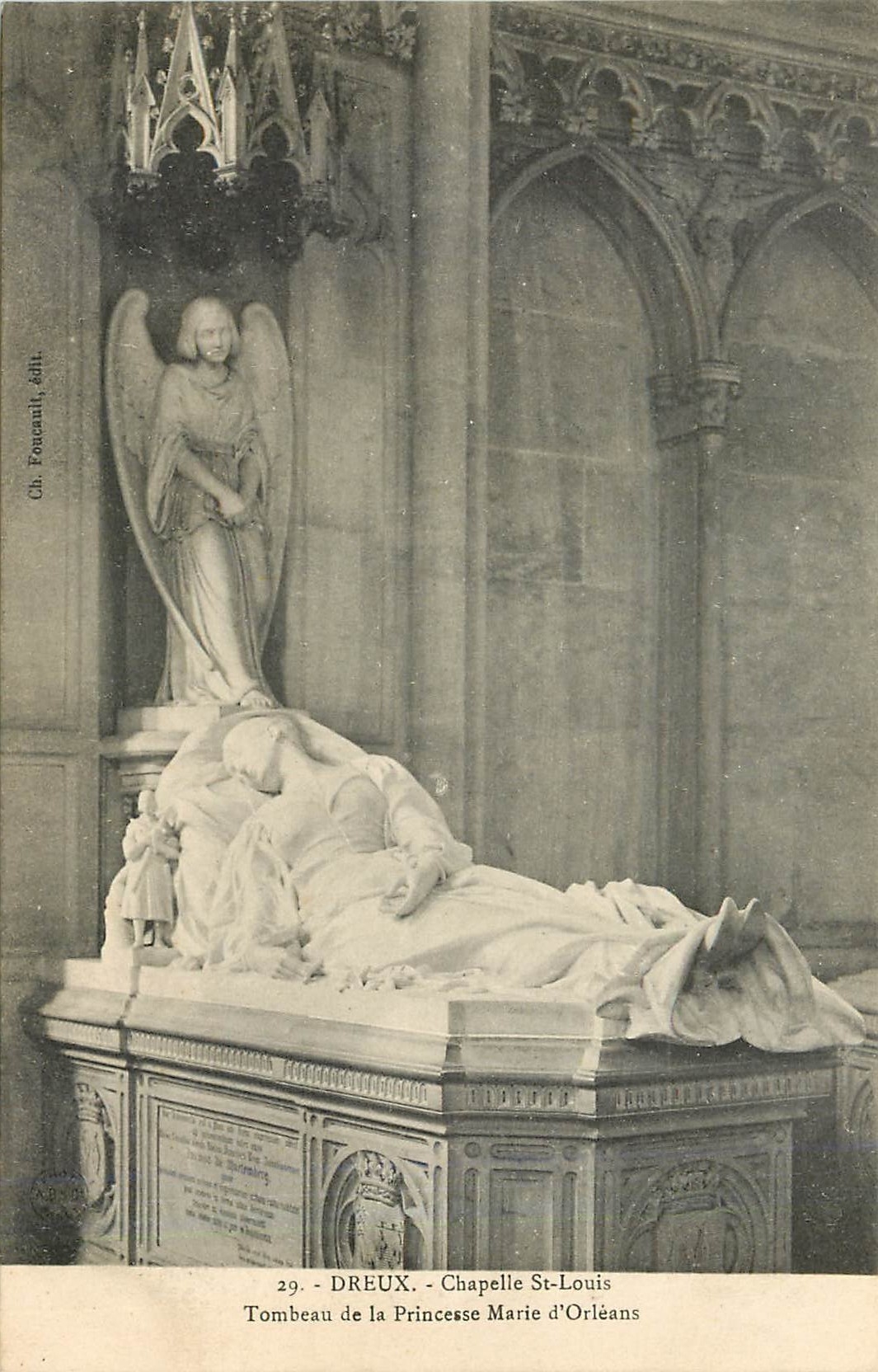Tombeau de la Princesse Marie d'Orléans — Chapelle Saint-Louis — Ch. FOUENAUULT, édit. n°29