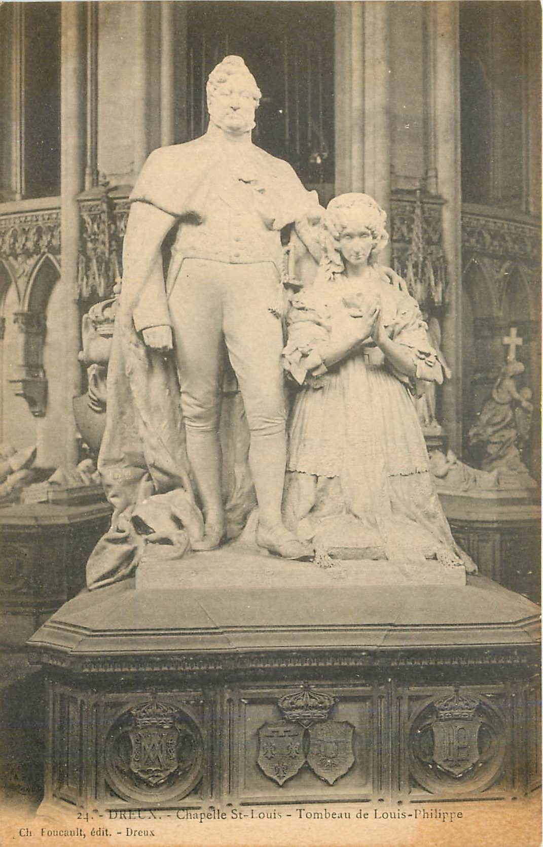 Grabmal von Louis-Philippe — Kapelle Saint-Louis — DREUX — Ch. Foncault, Verlag - DreuX