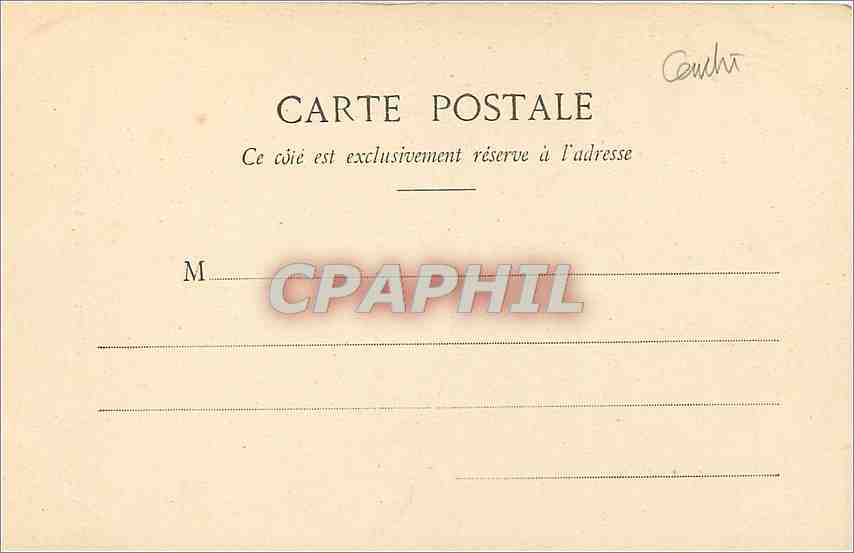 CPA Chateau d'Anet la chambre de Diane  — Rückseite