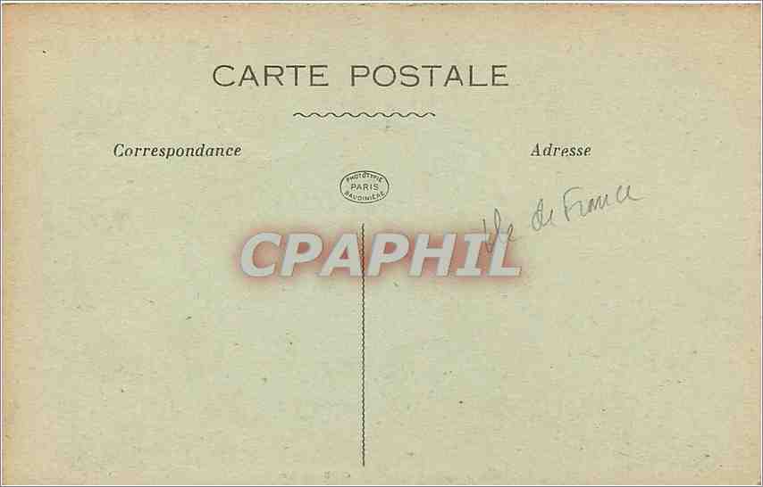 CPA St Germain en Laye le chateau  — Verso