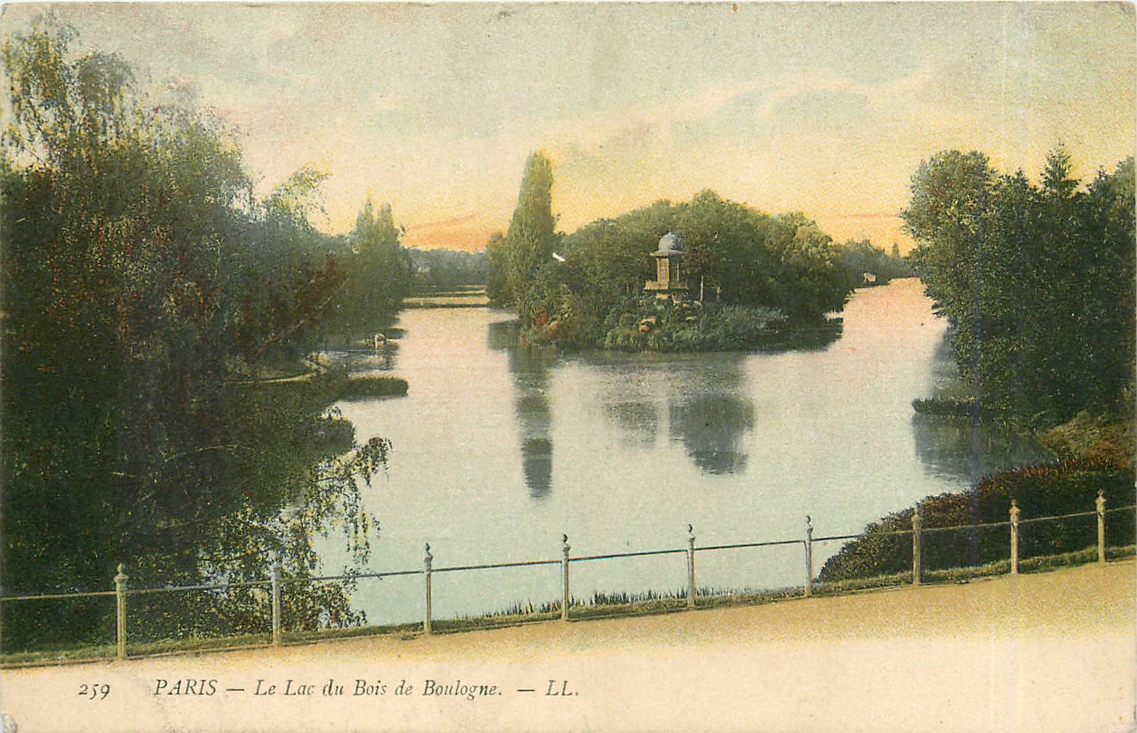 CPA Paris le lac du Bois de Boulogne 