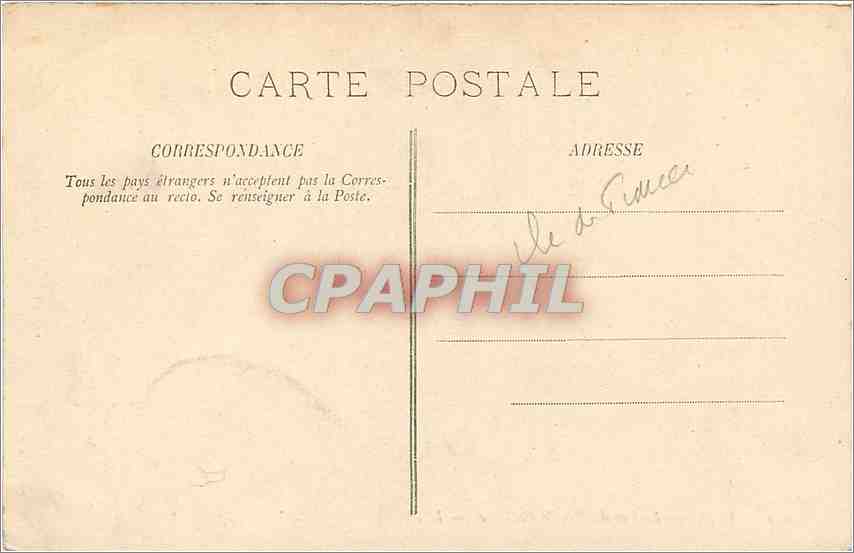 CPA Paris le lac du Bois de Boulogne  — Rückseite