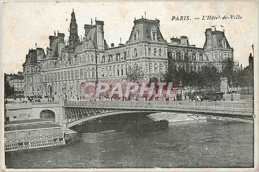 CPA Paris l'Hotel de Ville 