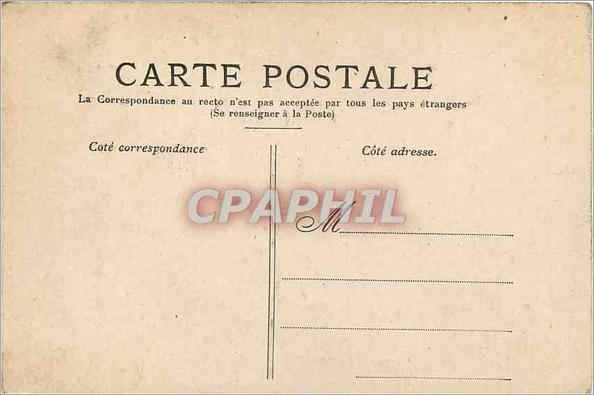 CPA Paris l'Hotel de Ville  — Rückseite