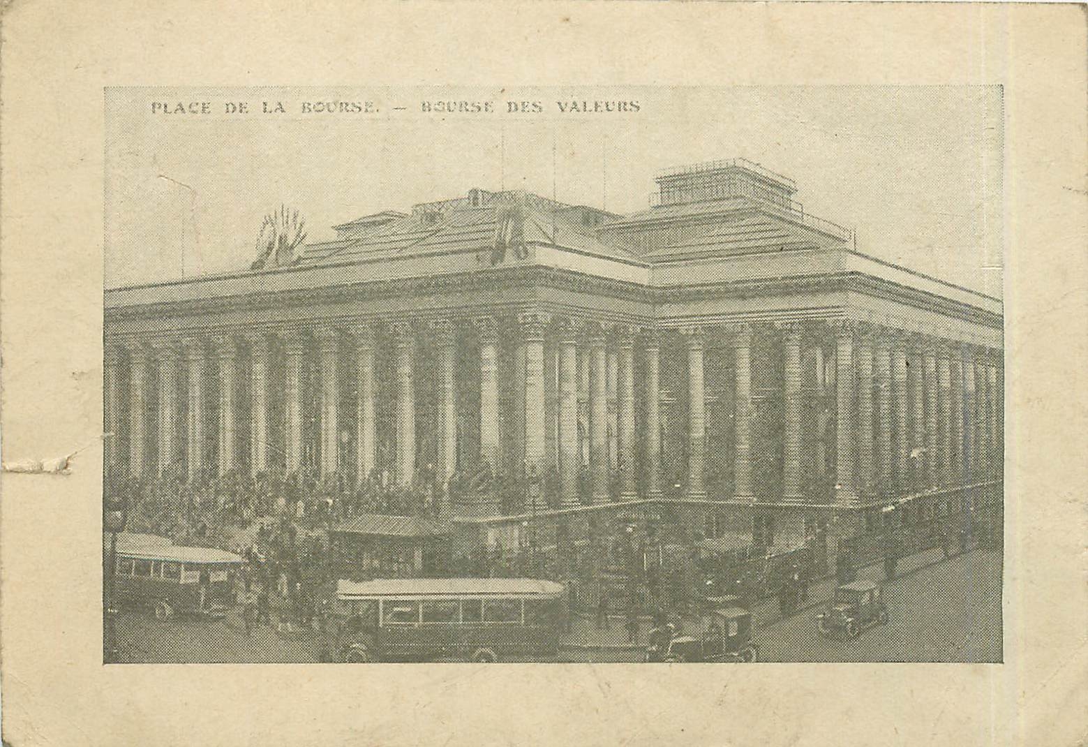 CPA Place de la Bourse bourse des Valeurs 