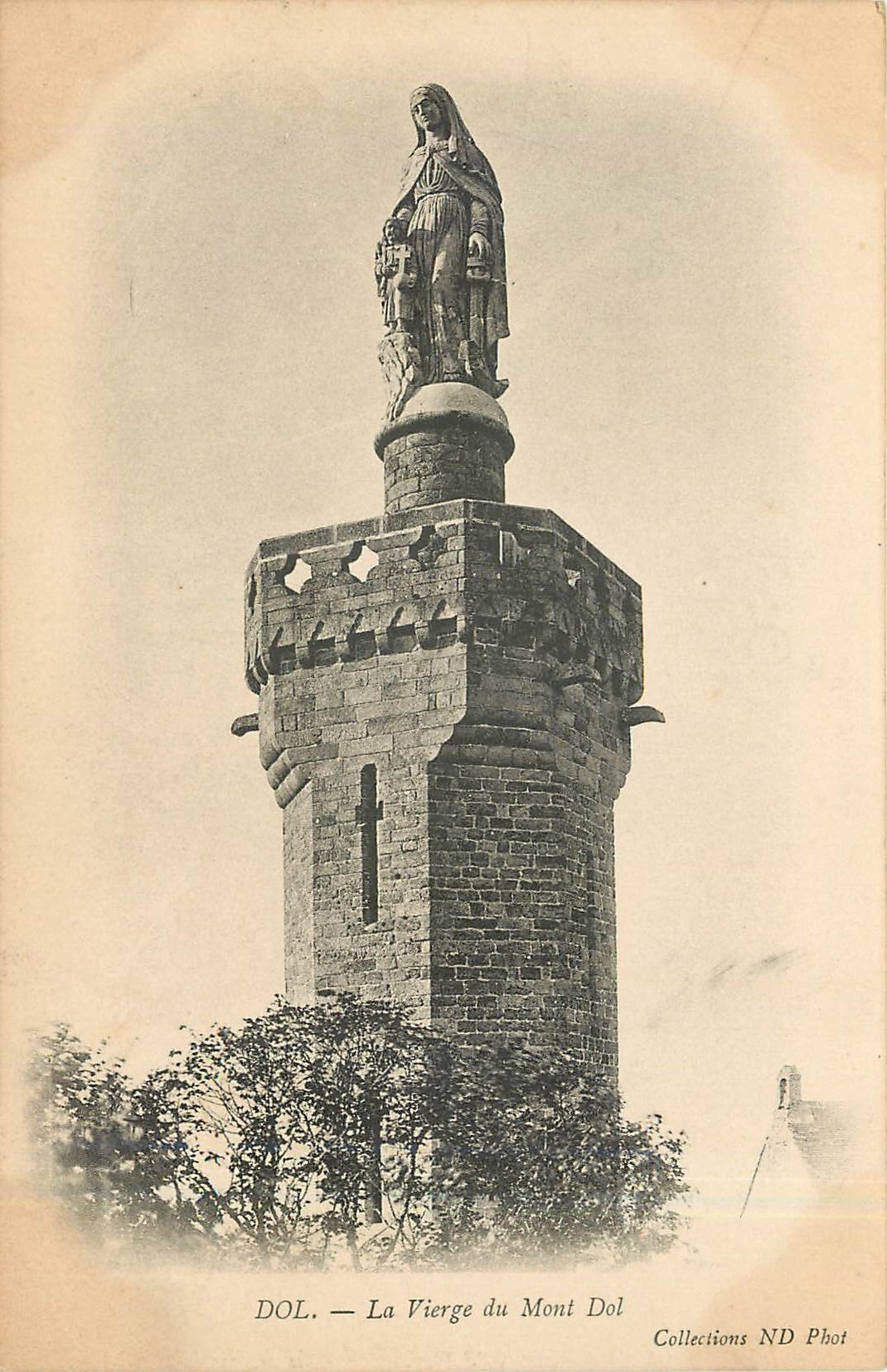 CPA Dol La Vierge du Mont Dol 