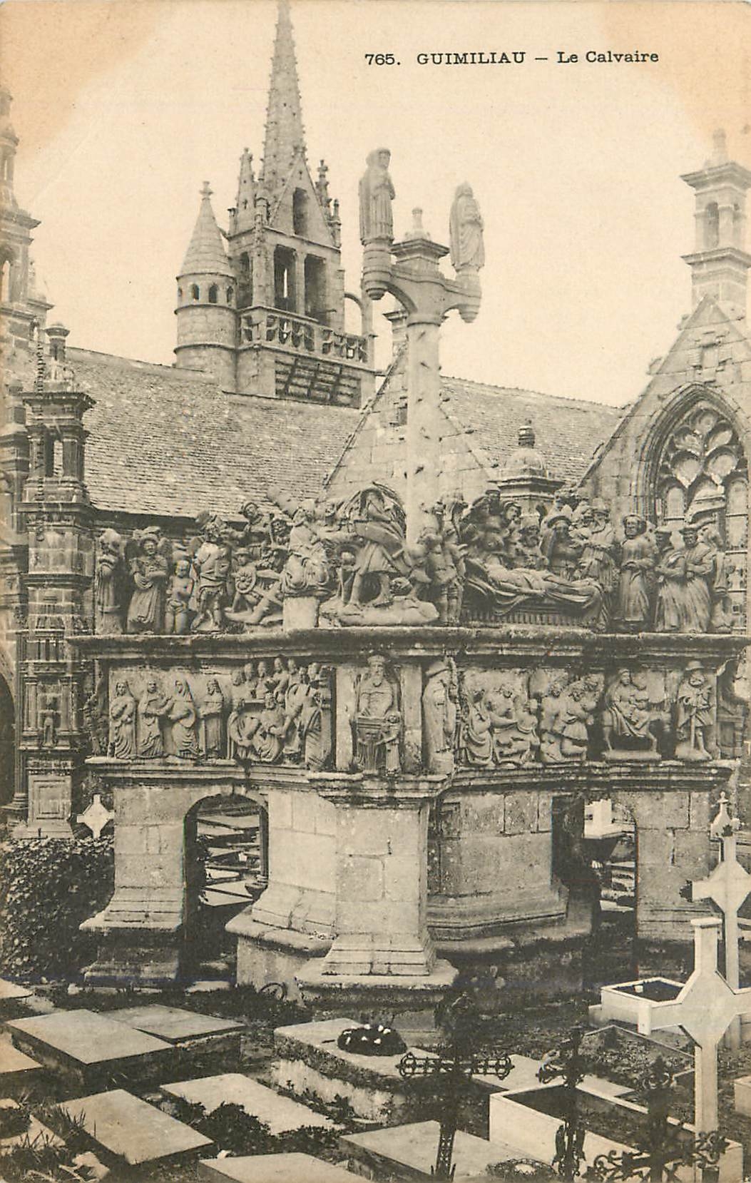 CPA Guimiliau le Calvaire 