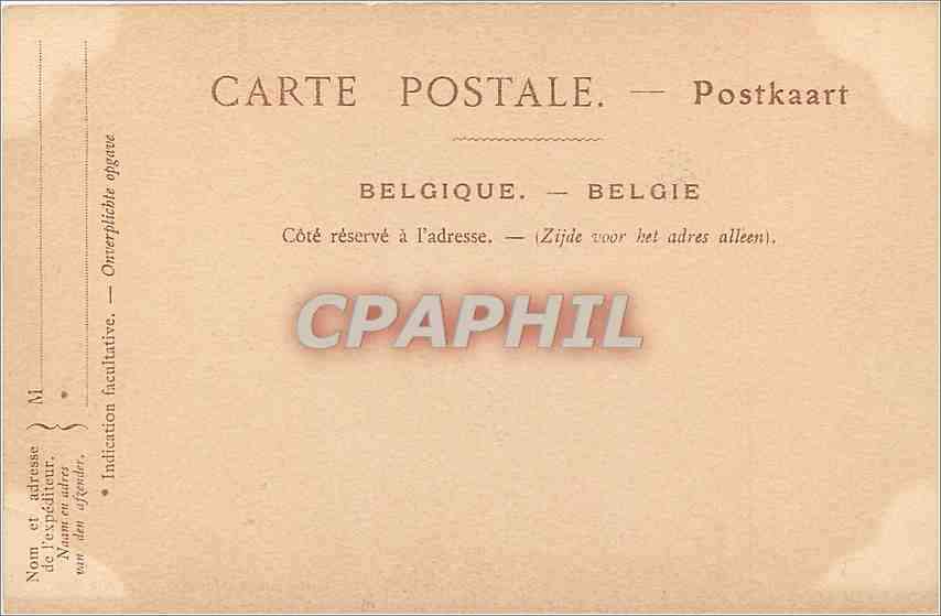CPA Bruxelles l'Eglise Sainte Marle  — Rückseite
