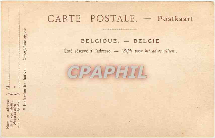 CPA Ostende la plage vue prise du Kursaal  — Rückseite