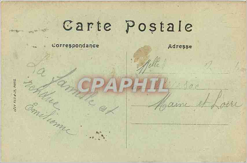 CPA La Rochelle le bar Municipal  — Verso
