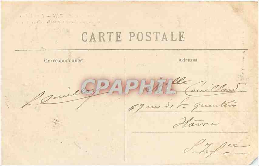 CPA Argentan les Clochers de l'Eglise Saint XVII siecle  — Rückseite