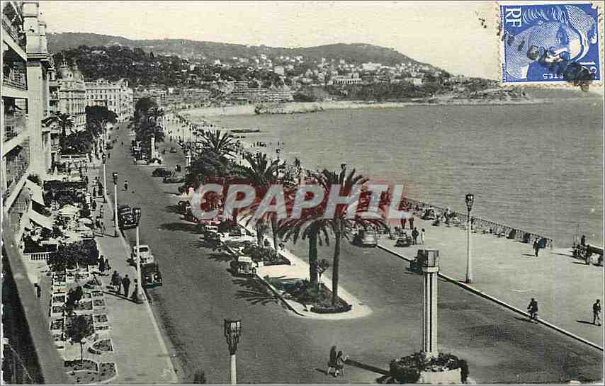 CPA Nice le mont Boron la promenade des Anglais 