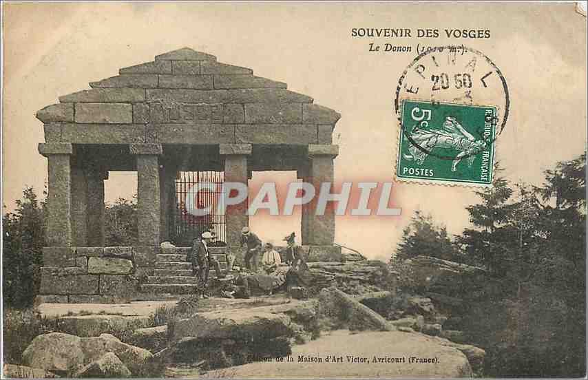 Le Donon (1070 m) - Souvenir of the Vosges - Edition by Maison d'Art Victor, Arricourt (France)