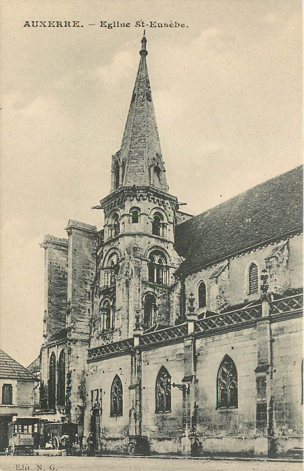 Auxerre — Kirche Saint-Eusèbe — Verlag N.G.