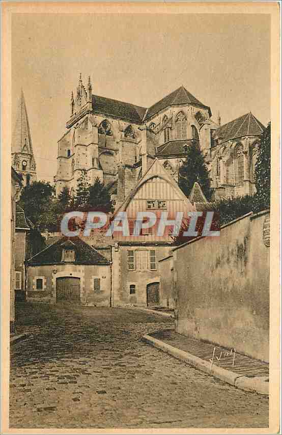 Auxerre (Yonne) — Abbaye Saint-Germain et Vieille Maison Place Courbet — Les Éditions d'Art Français