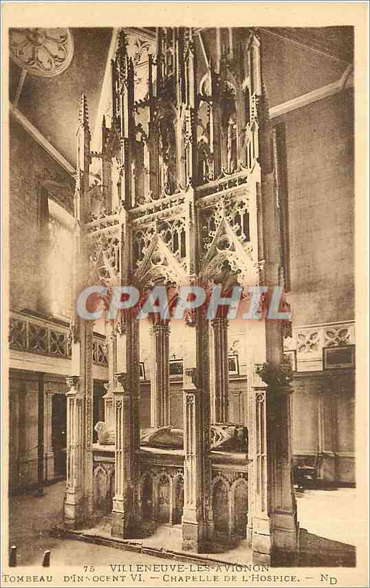 CPA Villeneuve les Avignon tombeau d'Innocent VI chapelle de l'Hospice 