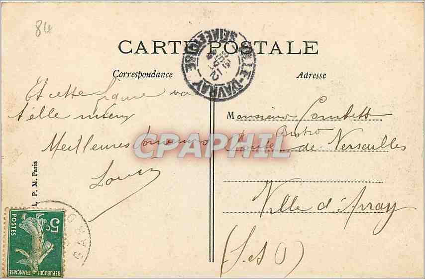 CPA Avignon vu de l'ile de la Barthelasse  — Rückseite
