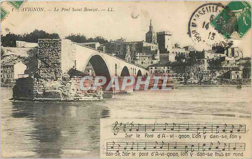 CPA Avignon le Pont Saint Benezet 