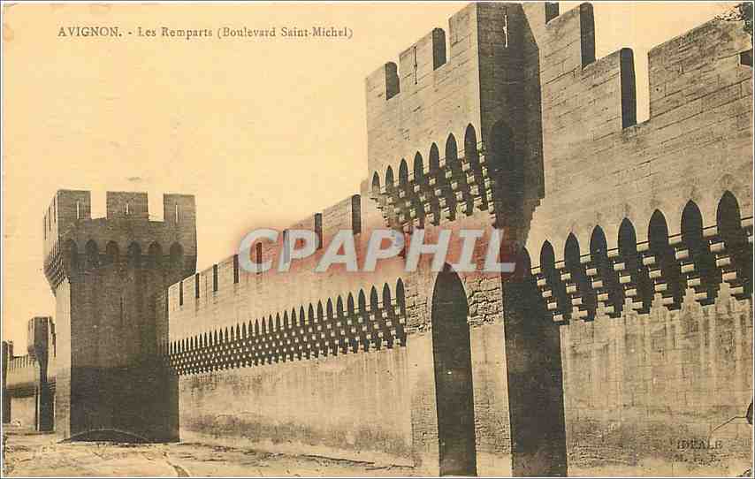 CPA Avignon les Remparts Boulevard Saint Michel 