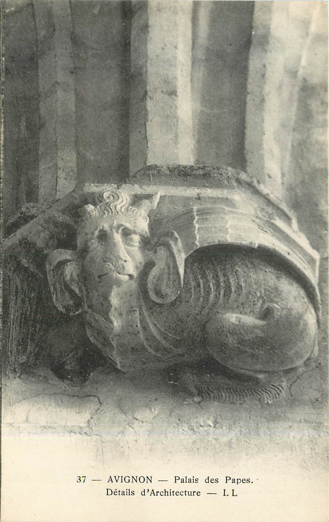 CPA Avignon Palais des Papes details d'Architecture 