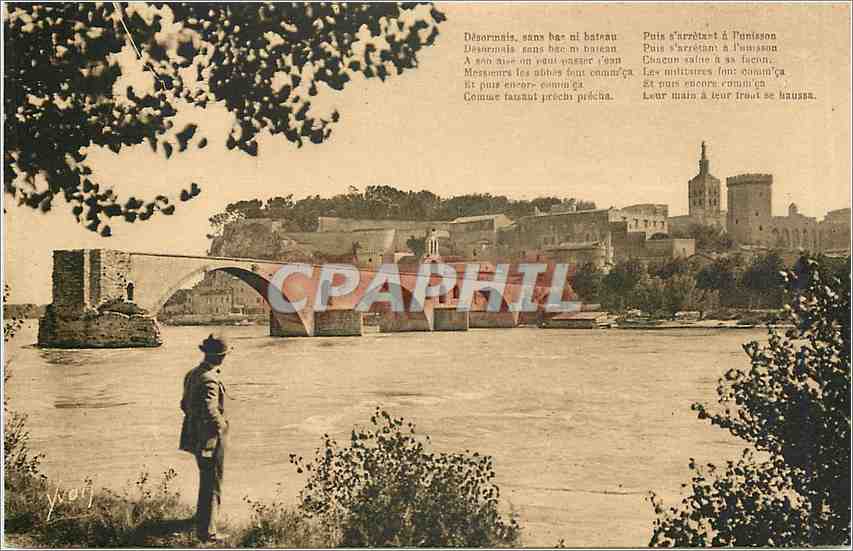 Avignon (Vaucluse) — Le Pont Saint-Bénézet et le Rhône — Éditions d'Art Yvon, Paris