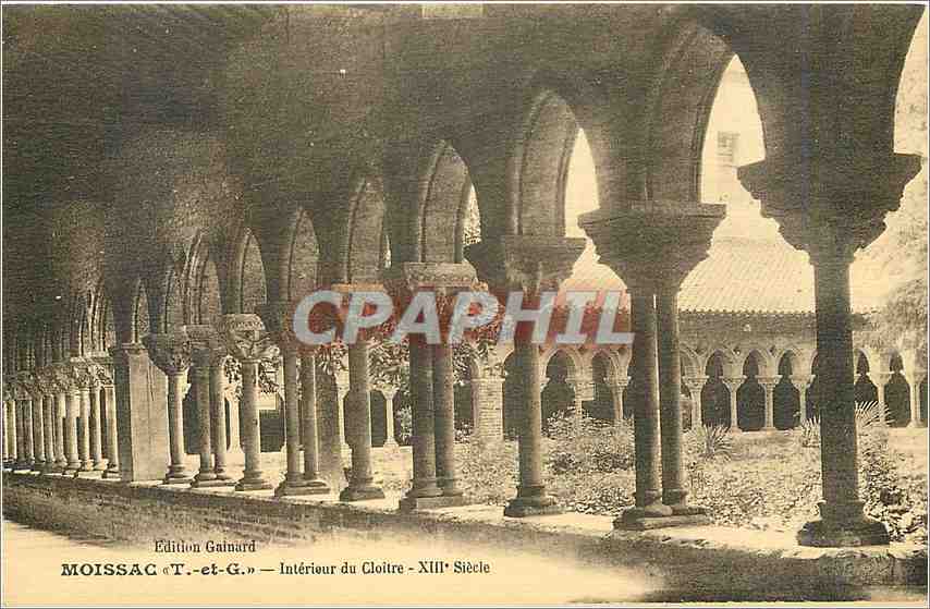 CPA Moissac T ey G Interieur du Cloitre XIII siecle 