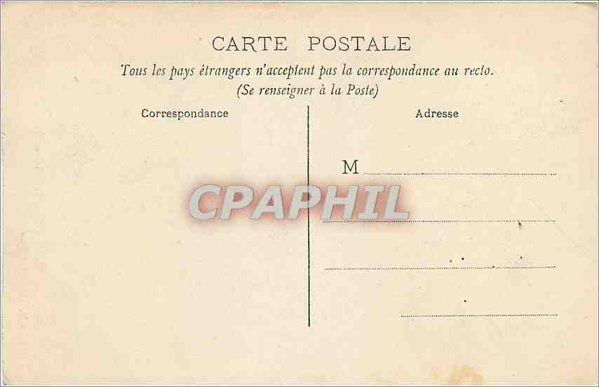 CPA Amiens Portail central  — Verso