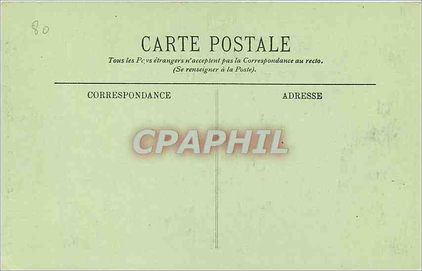 CPA Abbeville'eglise Saint Vulfran vue a vol d'oiseau  — Rückseite
