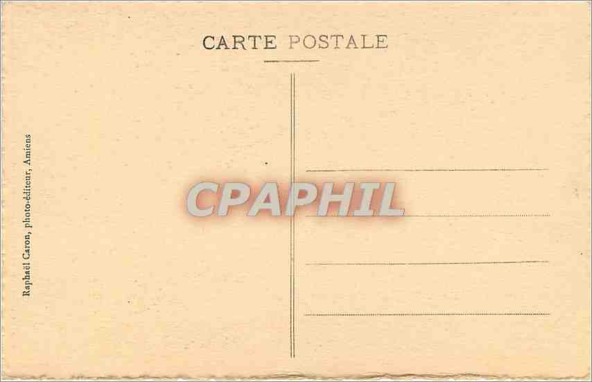 CPA Amiens Cathedrale le Beau Dieu  — Verso