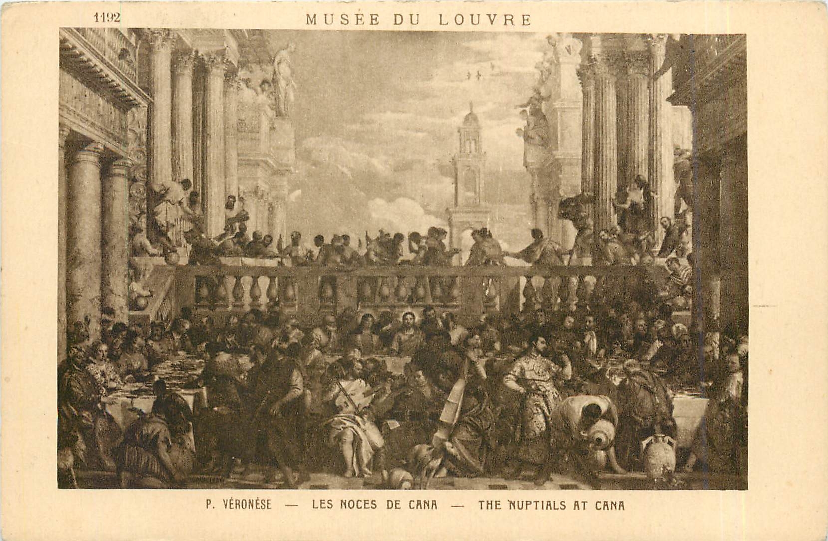 CPA Musee du Louvre Veronese les Noces de Cana 