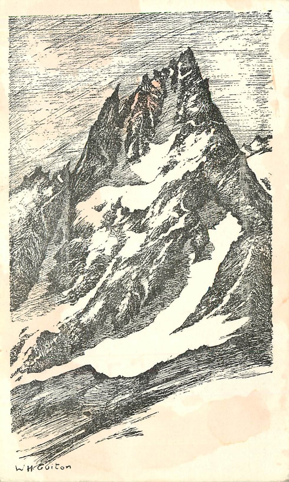 CPA Aiguille de Charmoz Massif du Mont Blanc 