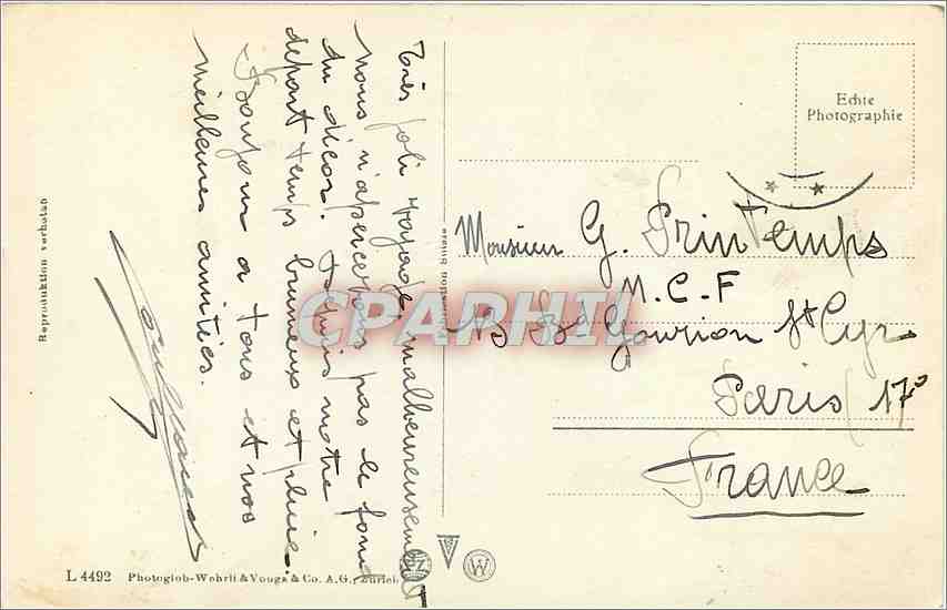 CPA Axentrabe mit Fluclen und Bristenstock  — Back