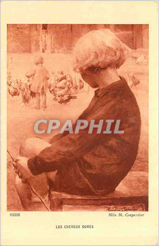 Les Cheveux Dorés — Mlle M. Carpentier — série 01316