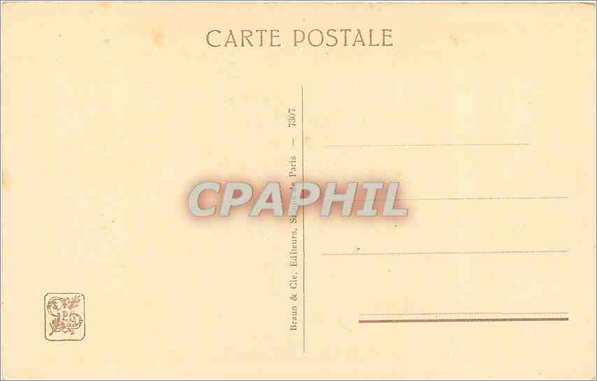 CPA L'Enfant a L'oie Mme SAufray Genestoux  — Verso