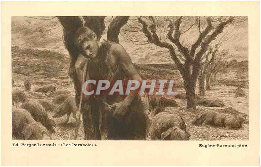 CPA Ed Berger Levrault les Paraboles Eugene Burnand Pinx 