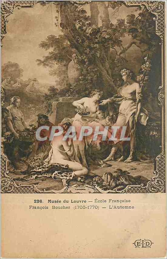 CPA Musee du Louvre Ecole Francaise Francois Boucher 1705 1770 l'Automne 