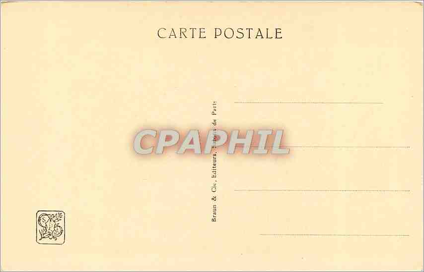 CPA L'Enfant au Chat Mme H Colin Lefrancq  — Rückseite
