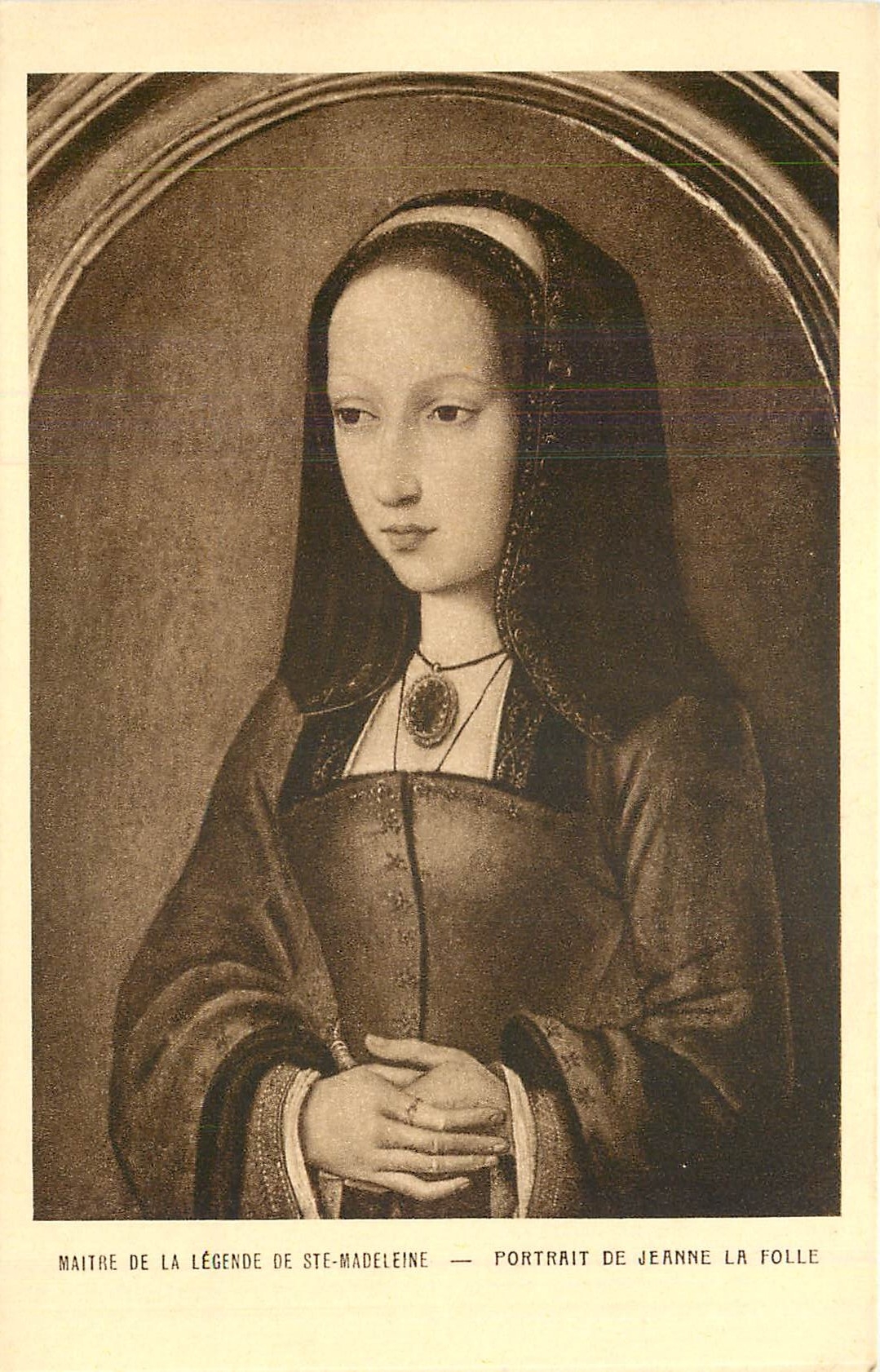 CPA Maitre de la Legende de Ste Madeleine Portrait de Jeanne la Folle 